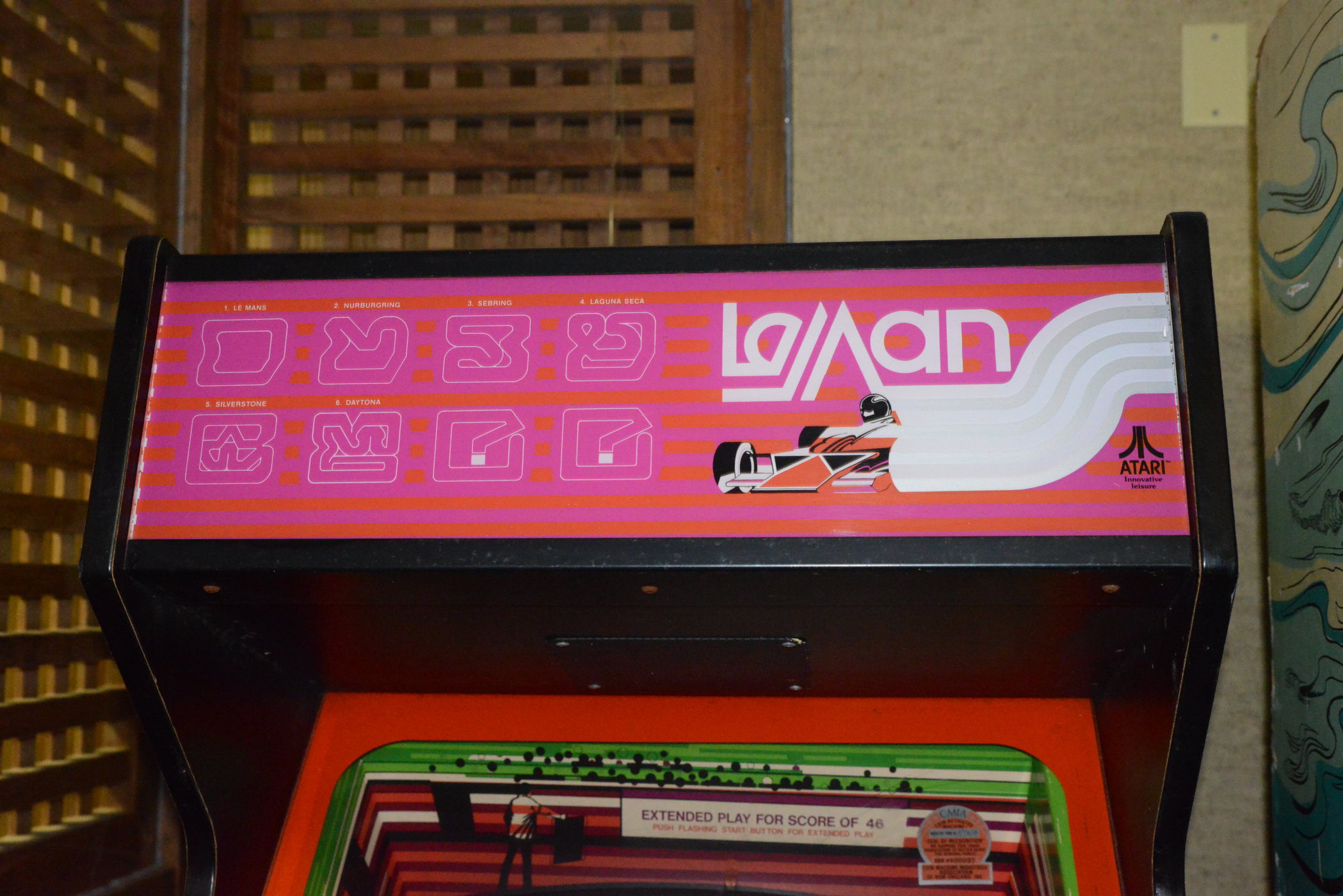 Vintage Le Mans Arcade Game