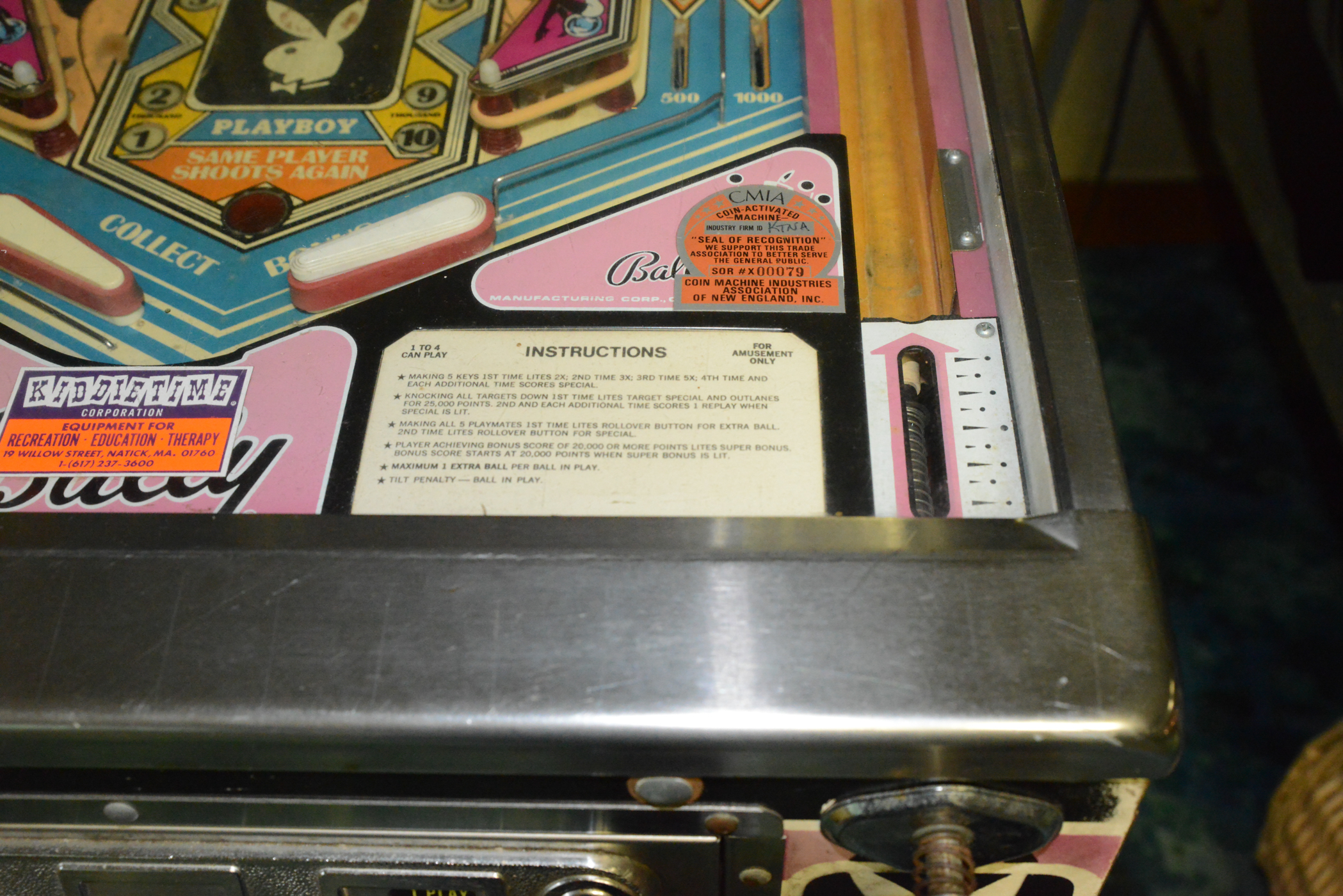 Vintage Playboy Pinball Machine
