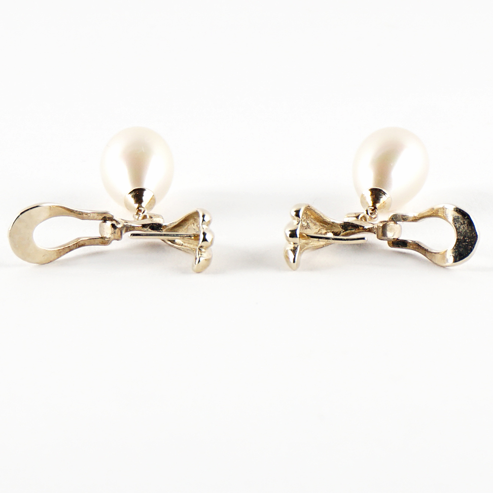 Faux Tear Drop Pearl Earrings by Majorica