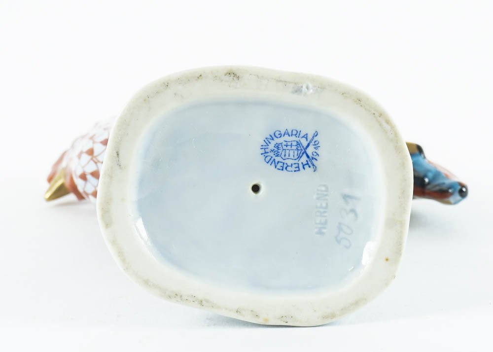 Herend Hungary Porcelain Vieux Herend Red Rooster