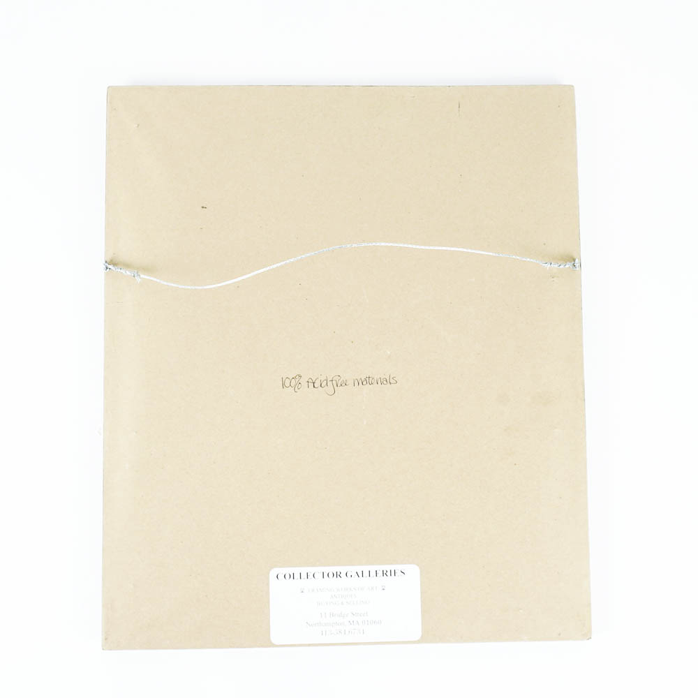 Moch'i Offset Lithograph of Zebras in Circus