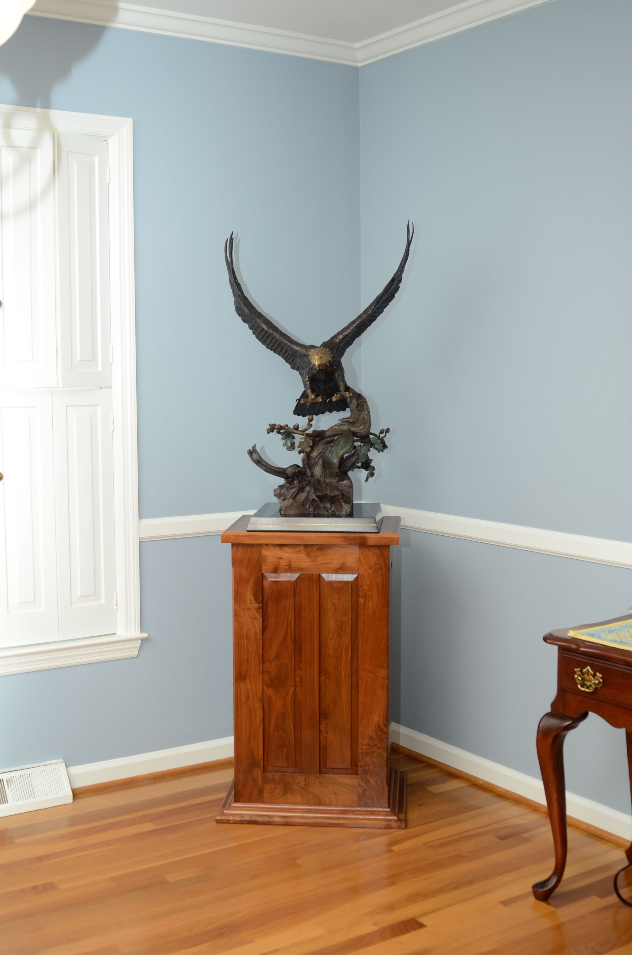 Lorenzo Ghiglieri's "American Bald Eagle" Bronze & Gold Sculpture