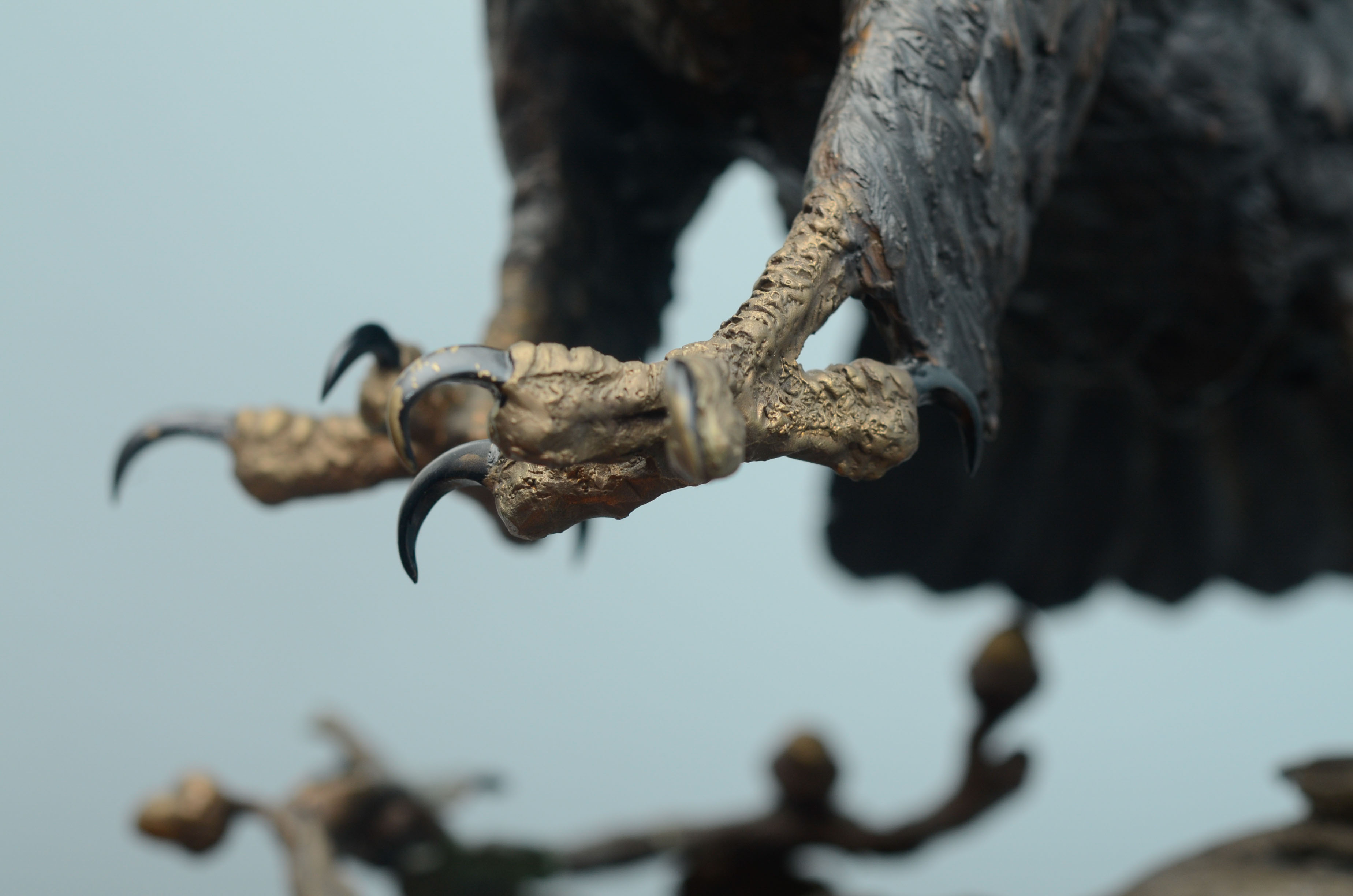 Lorenzo Ghiglieri's "American Bald Eagle" Bronze & Gold Sculpture