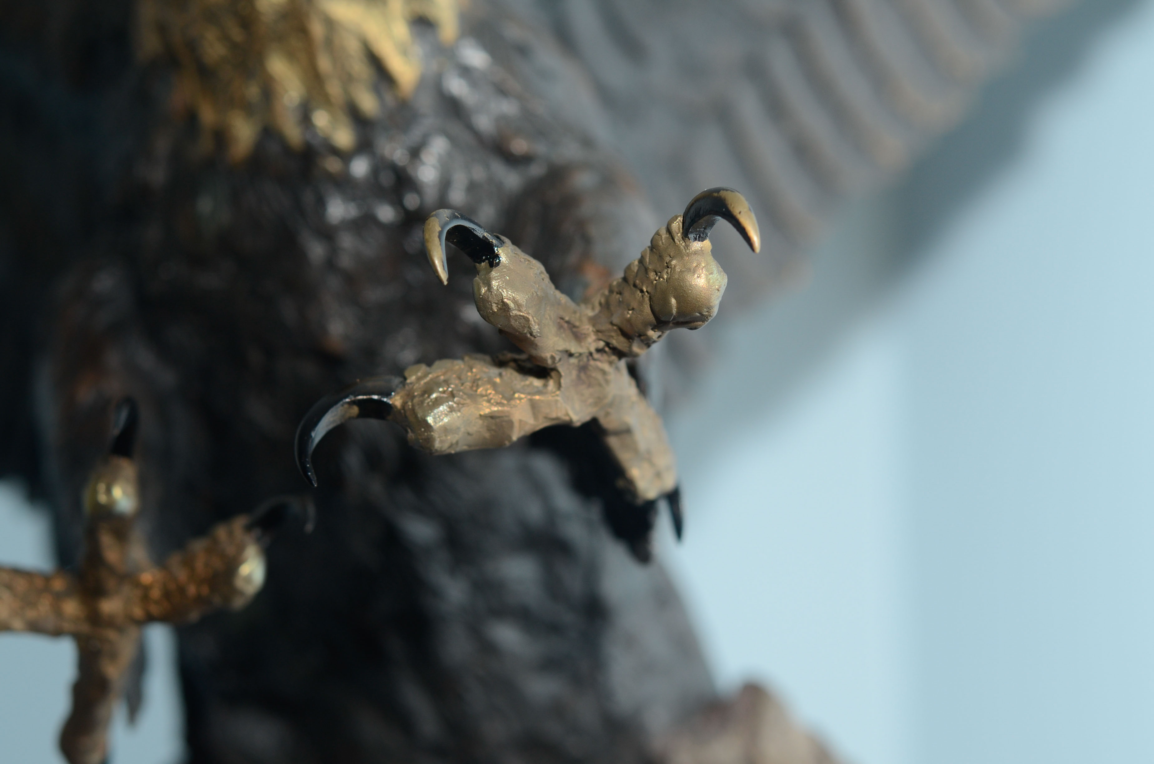 Lorenzo Ghiglieri's "American Bald Eagle" Bronze & Gold Sculpture