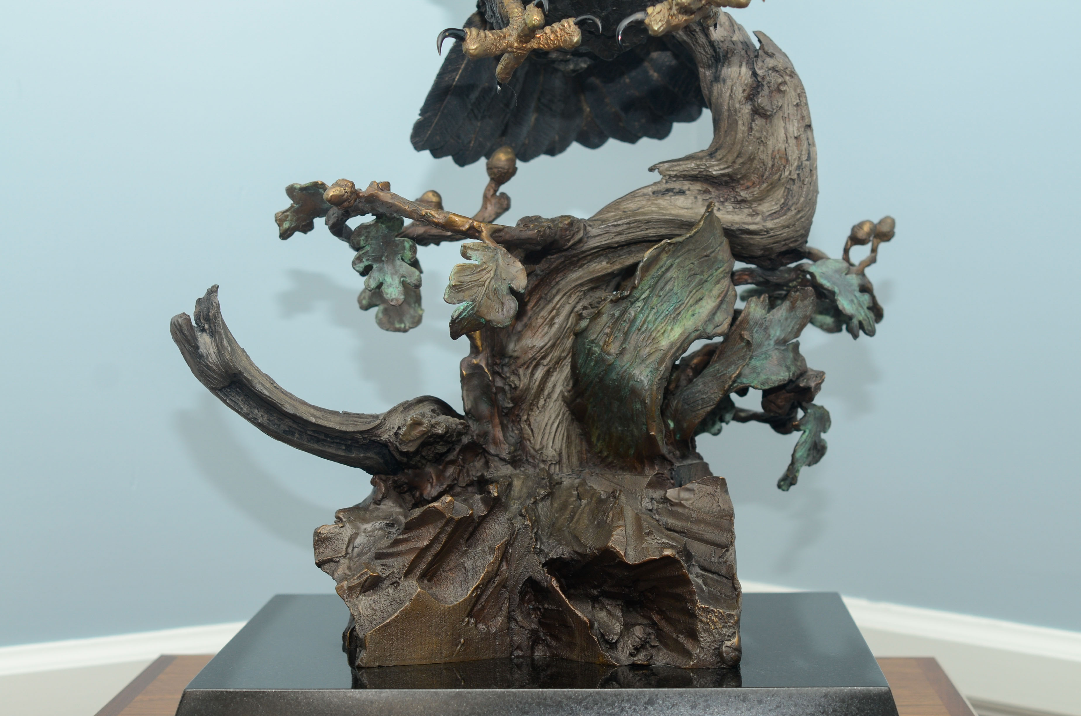 Lorenzo Ghiglieri's "American Bald Eagle" Bronze & Gold Sculpture