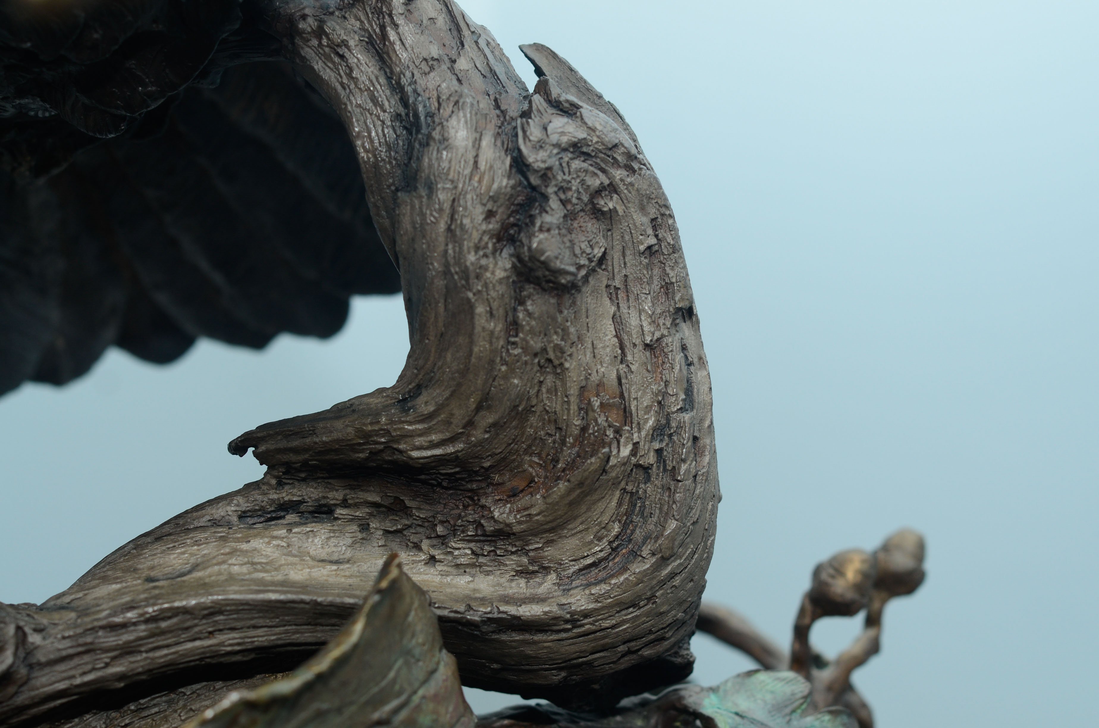 Lorenzo Ghiglieri's "American Bald Eagle" Bronze & Gold Sculpture