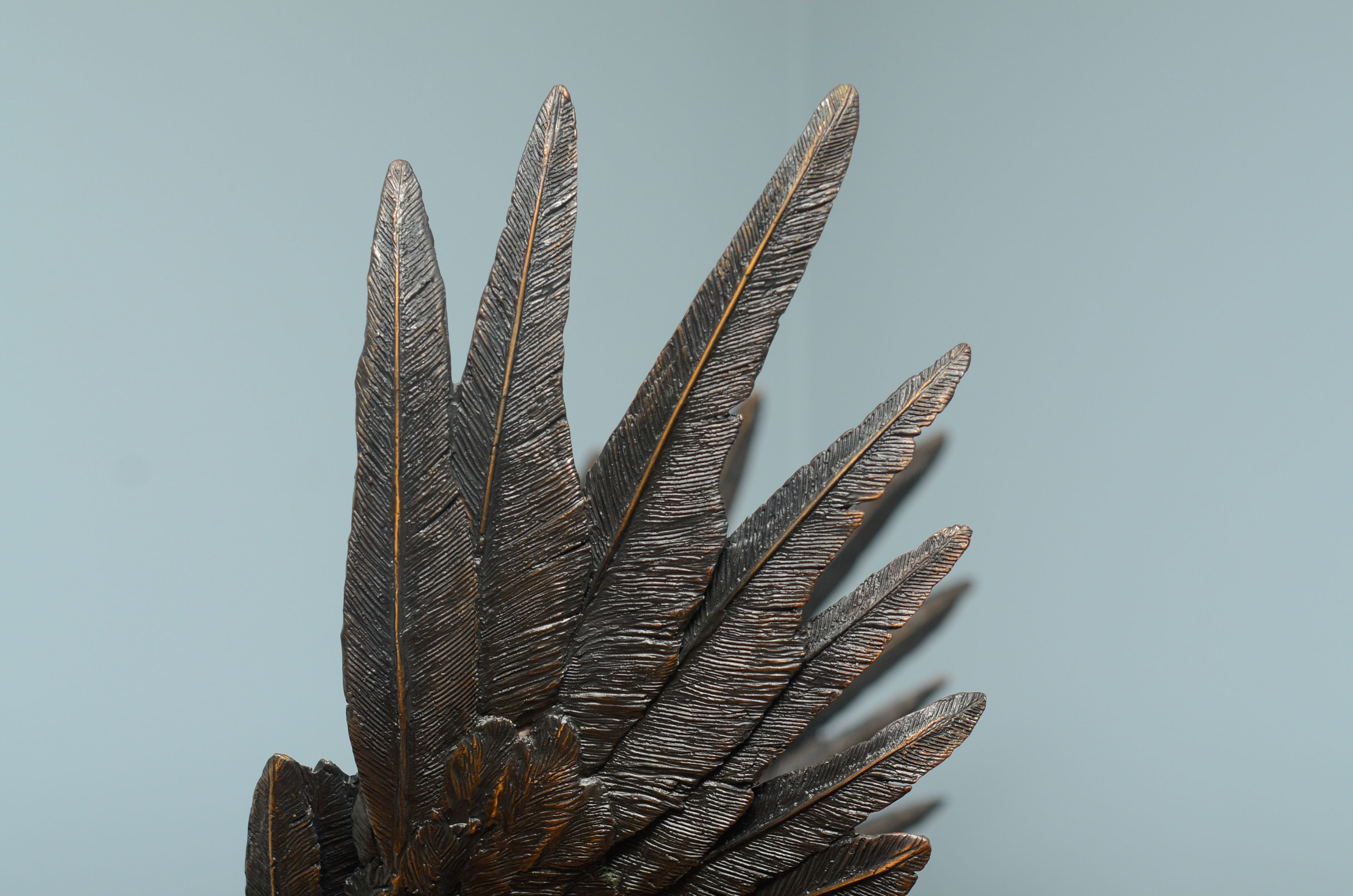 Lorenzo Ghiglieri's "American Bald Eagle" Bronze & Gold Sculpture