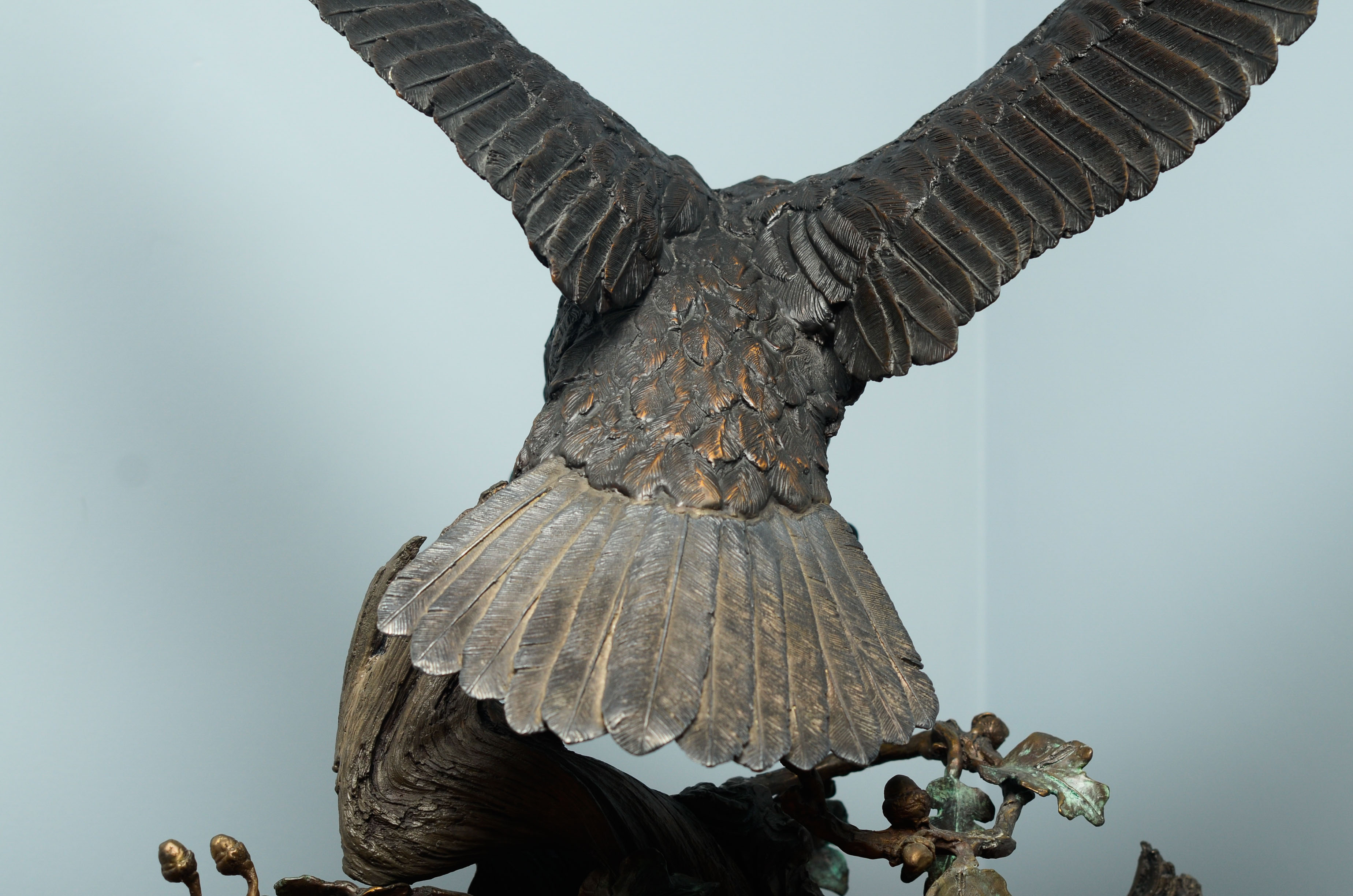 Lorenzo Ghiglieri's "American Bald Eagle" Bronze & Gold Sculpture