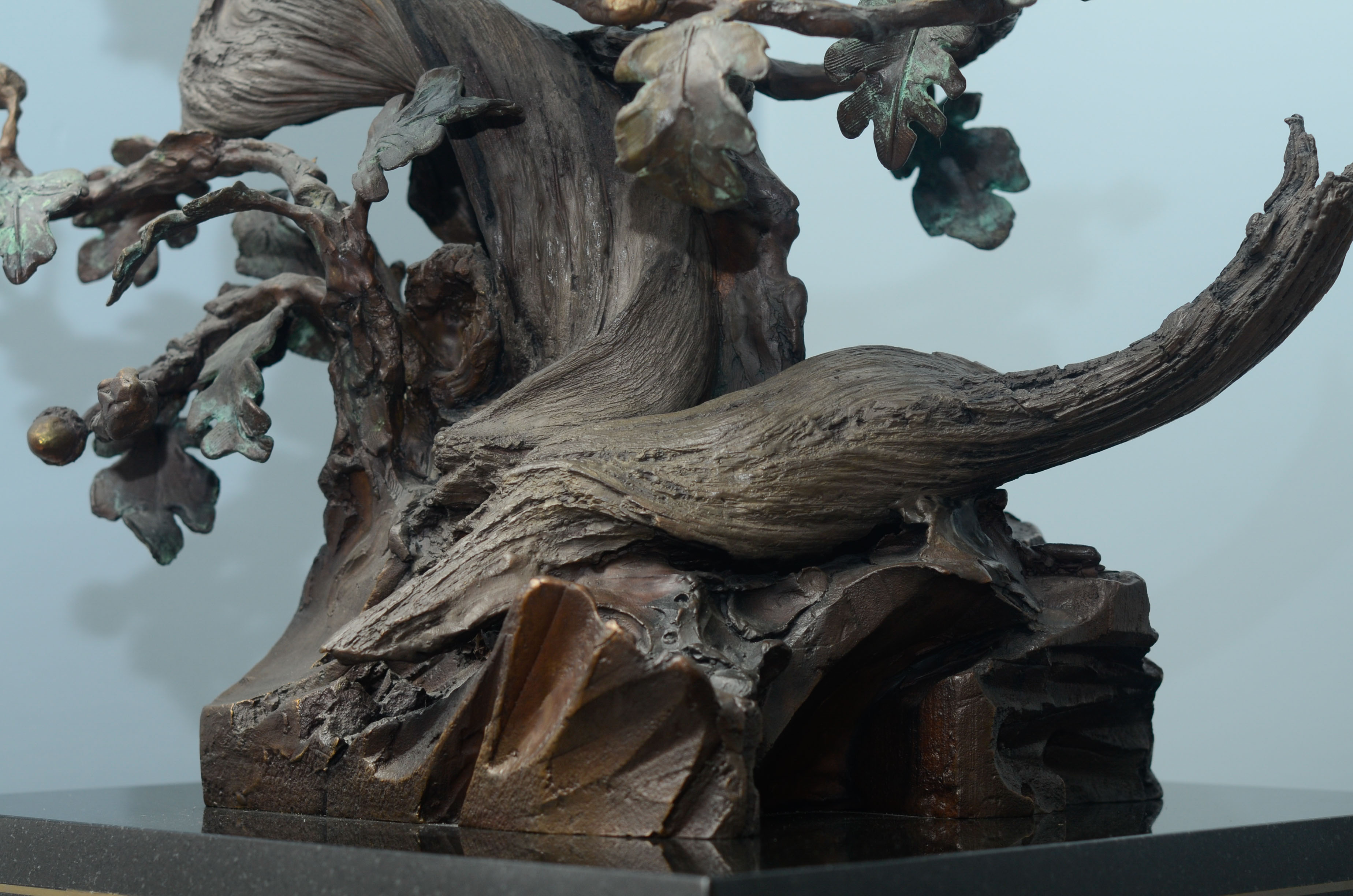 Lorenzo Ghiglieri's "American Bald Eagle" Bronze & Gold Sculpture