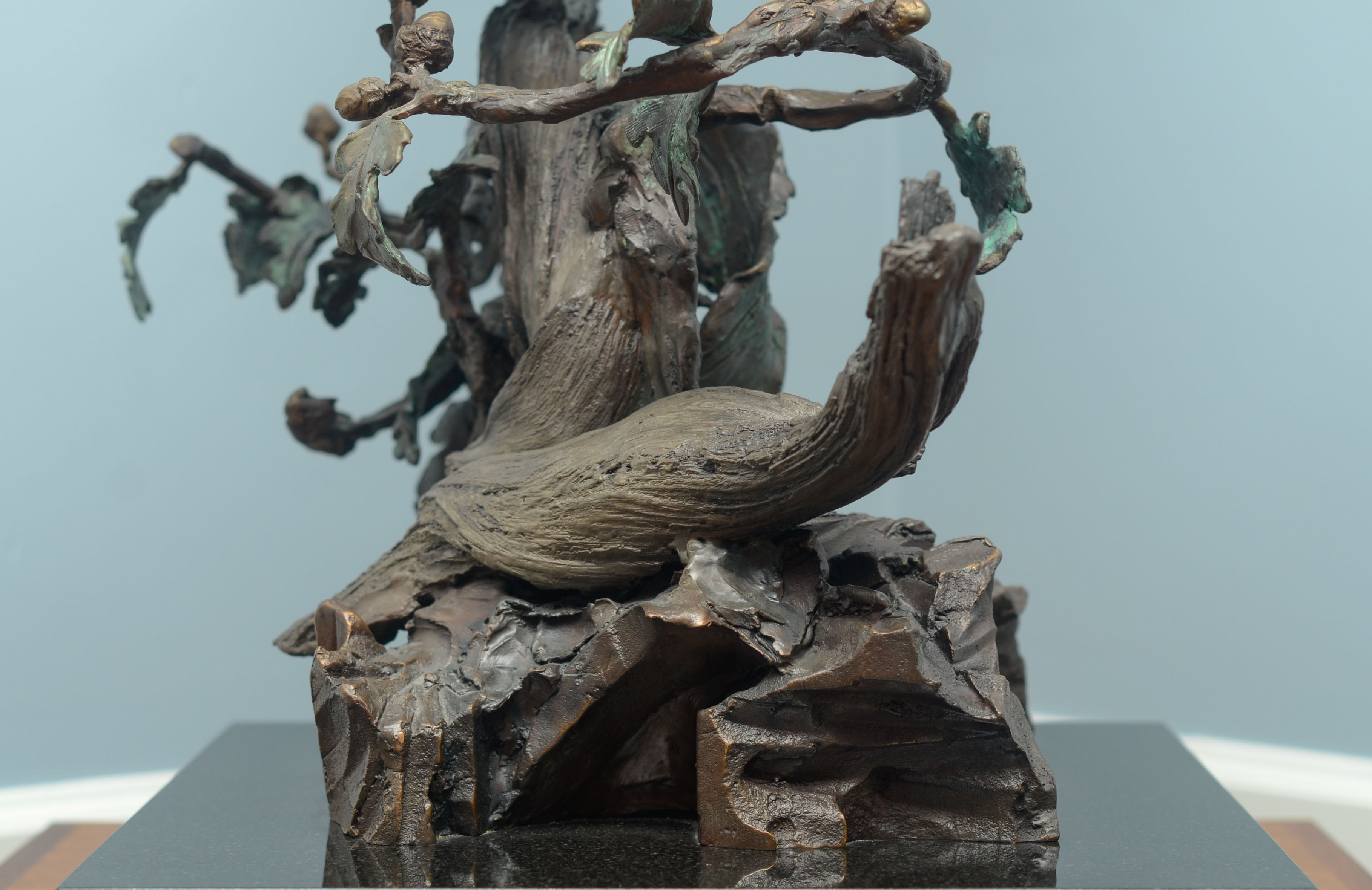 Lorenzo Ghiglieri's "American Bald Eagle" Bronze & Gold Sculpture