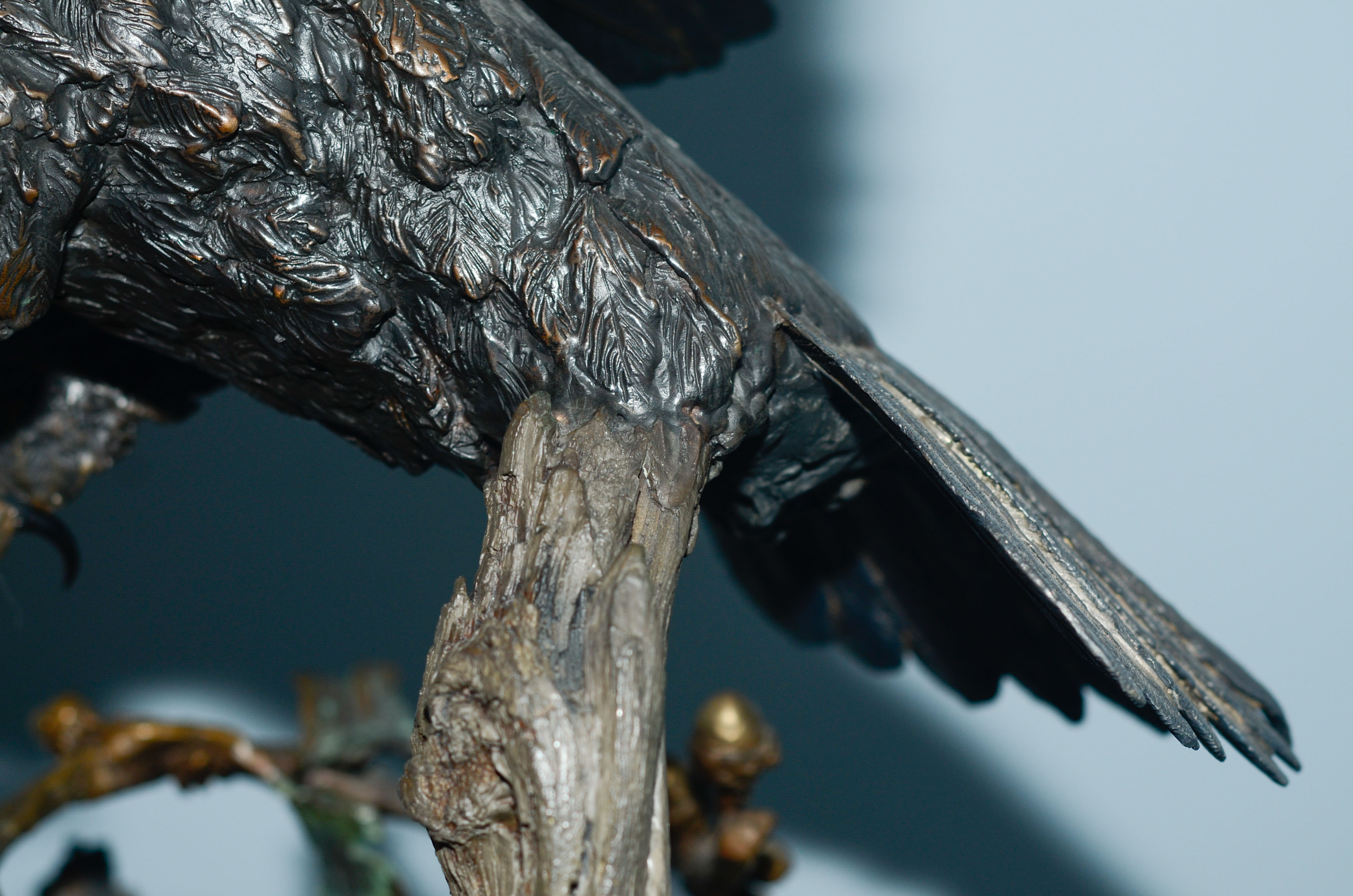 Lorenzo Ghiglieri's "American Bald Eagle" Bronze & Gold Sculpture