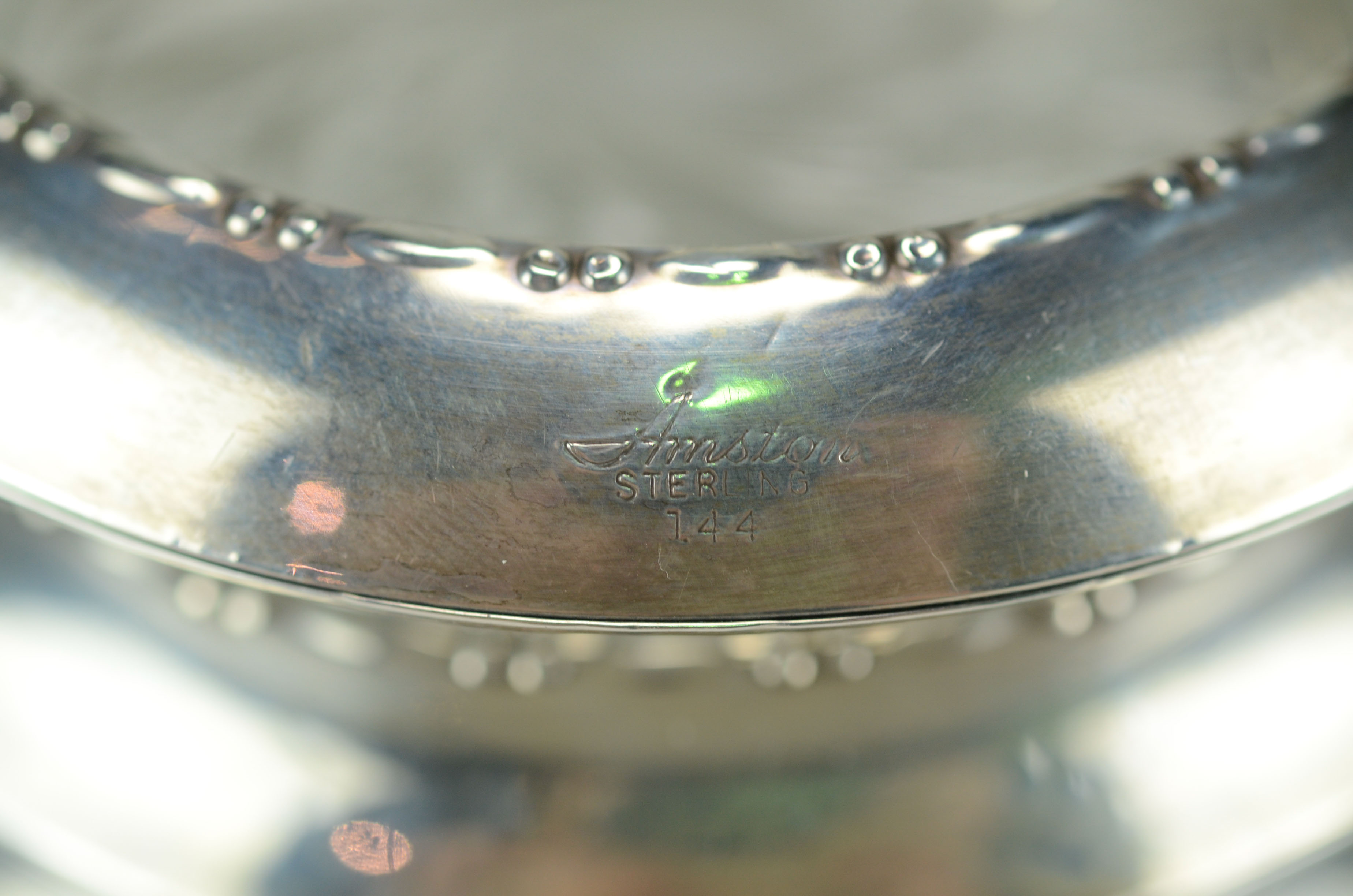 Amston Sterling and Glass Coasters