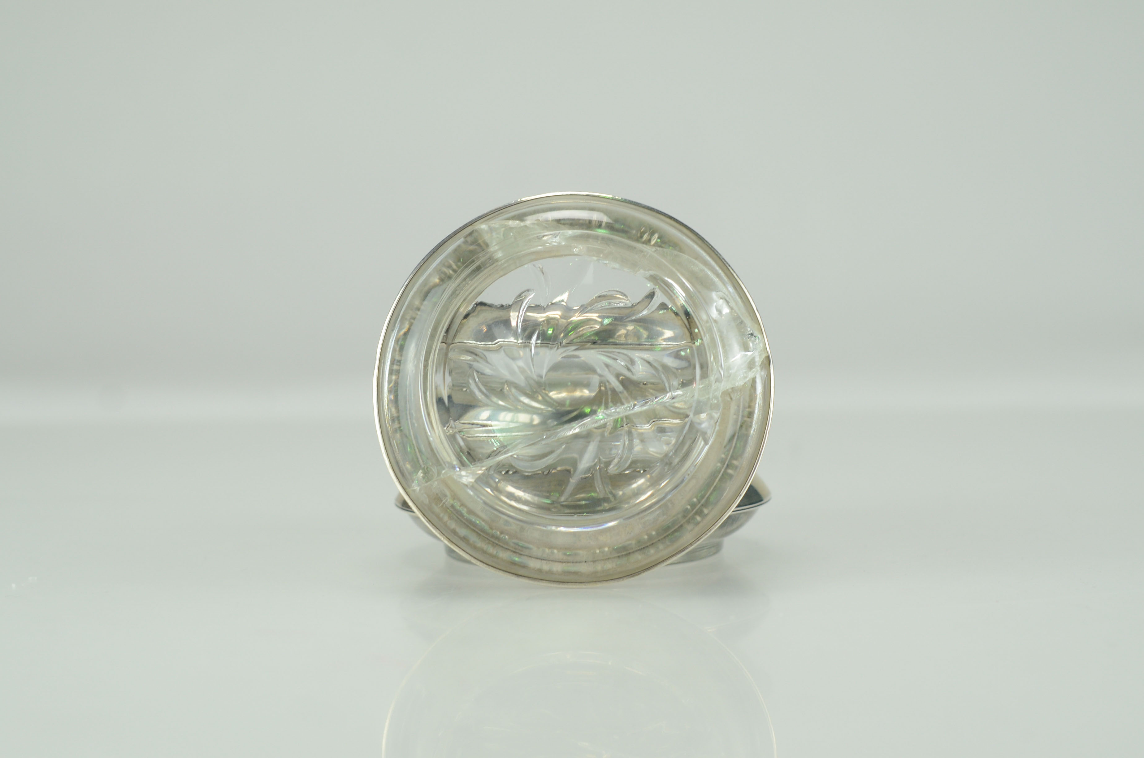 Amston Sterling and Glass Coasters