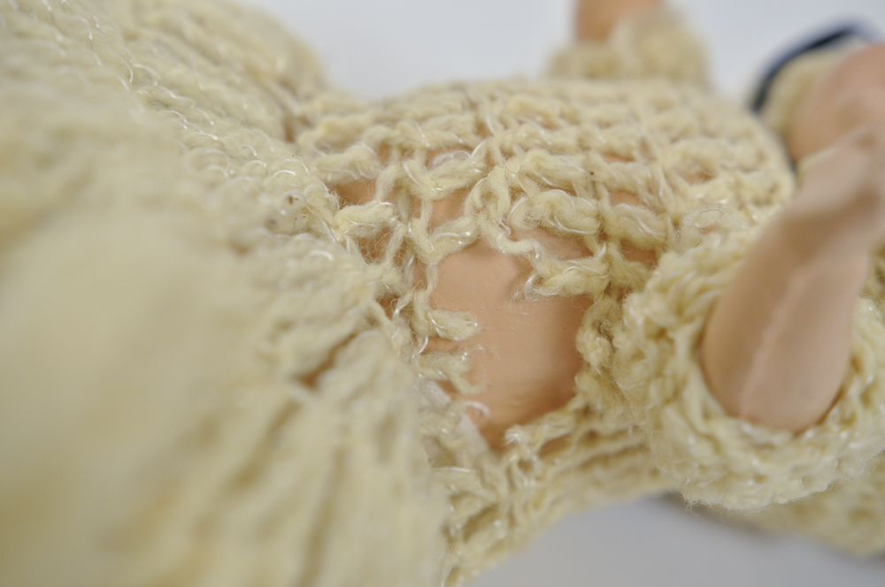 Vintage Wooden Baby Doll