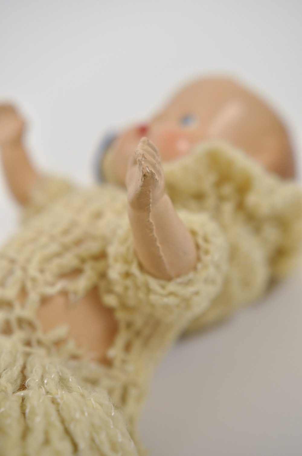 Vintage Wooden Baby Doll