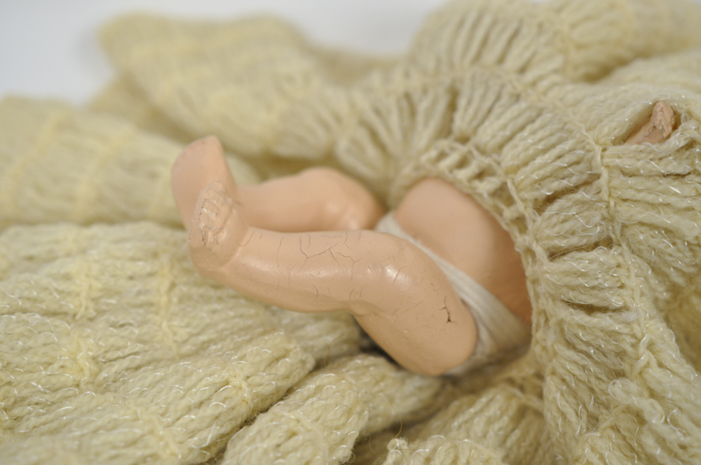 Vintage Wooden Baby Doll