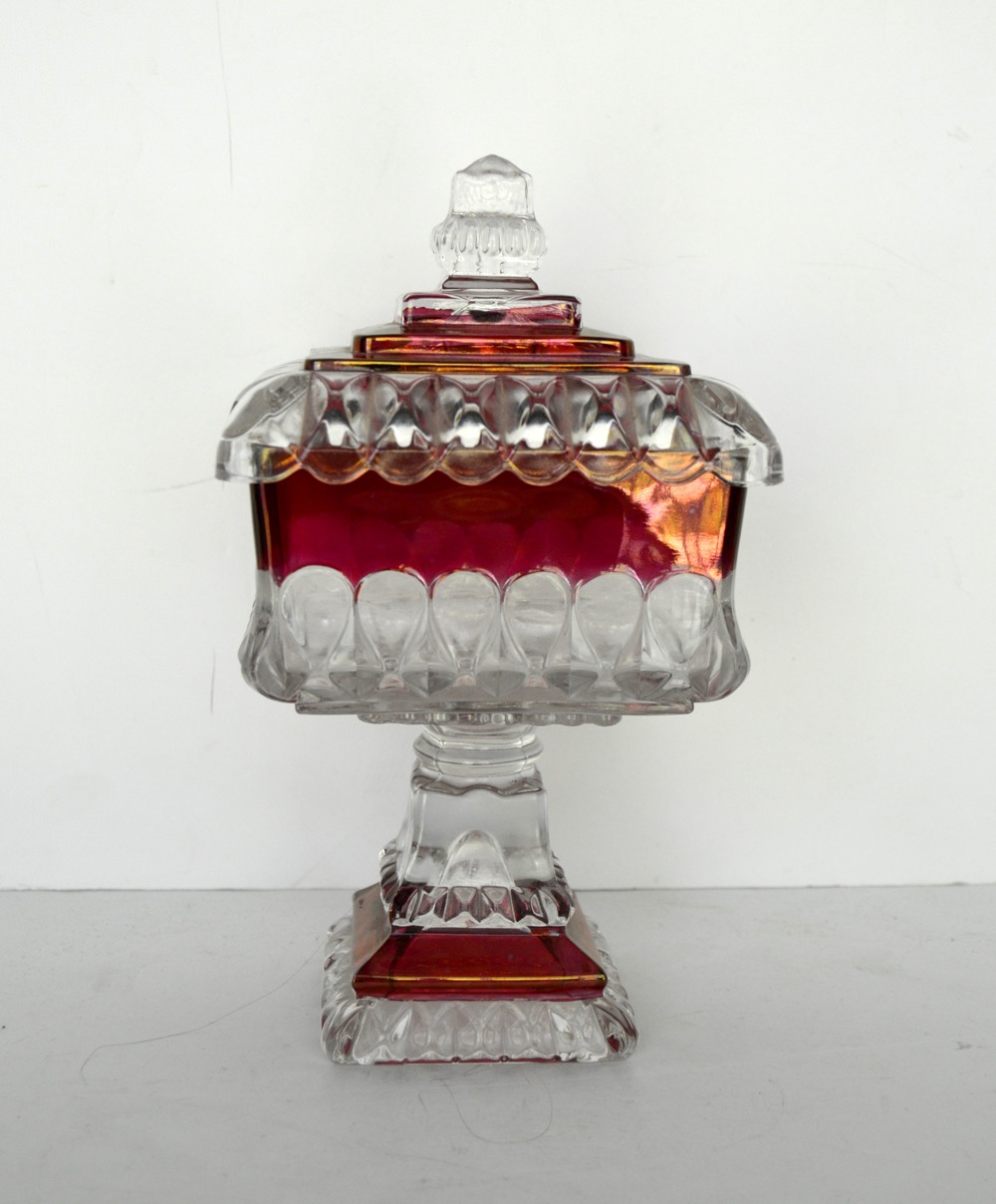 Vintage Westmoreland Handmade/Hand Decorated Wedding Bowl