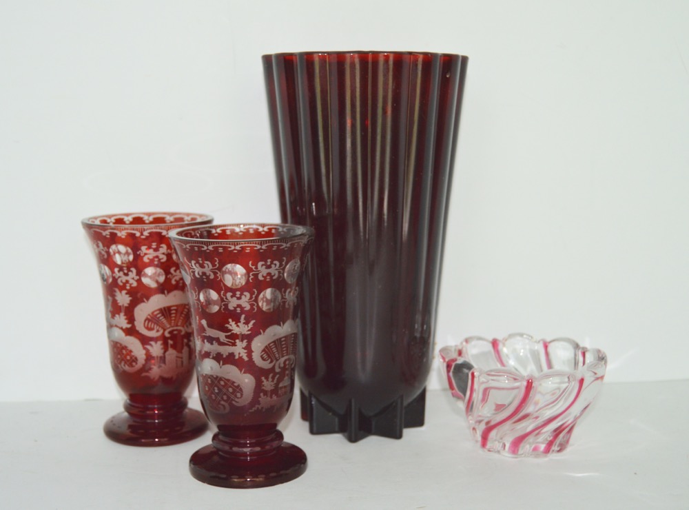 Decorative Red Glass Items
