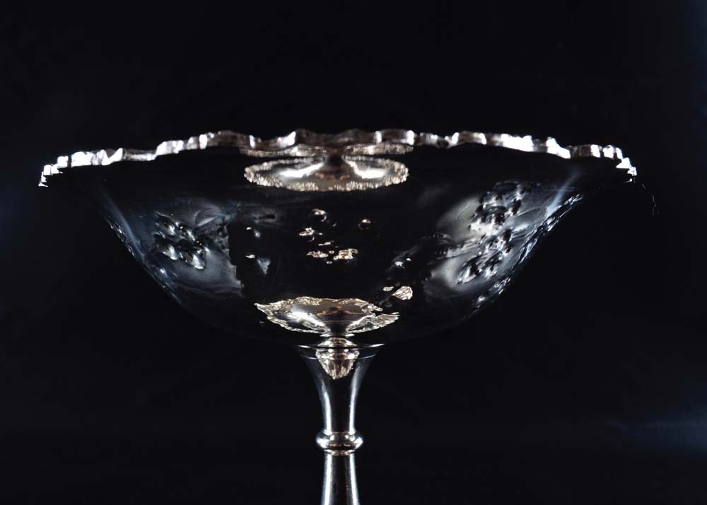 Pair of Barbour Silver Plate Compotes