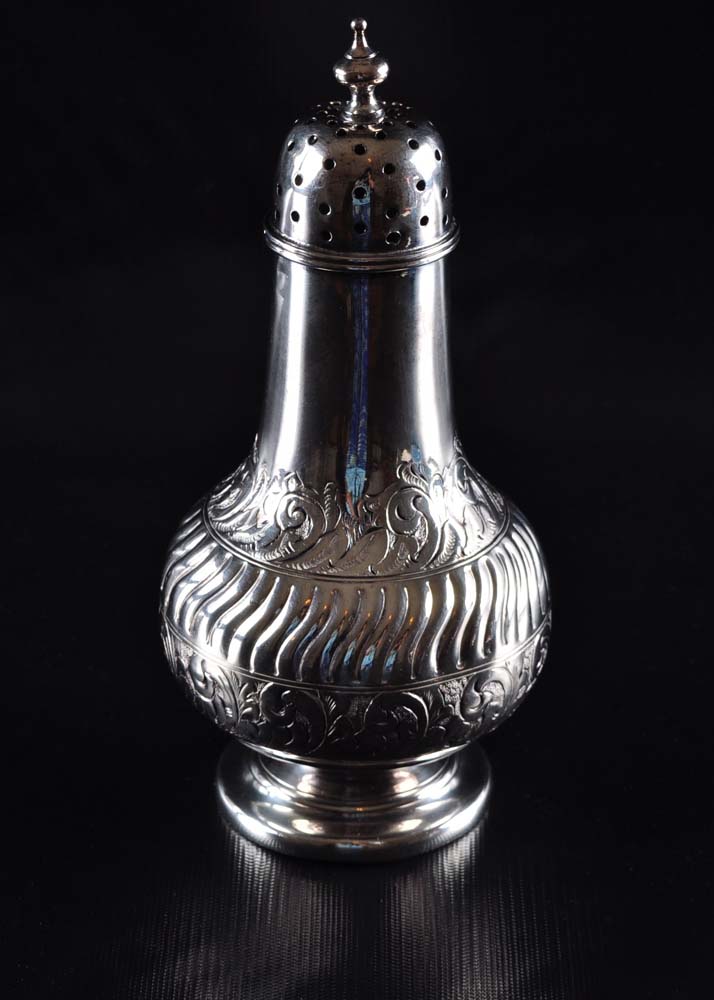 Silver Plate Pedestal Shaker