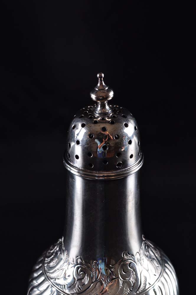 Silver Plate Pedestal Shaker