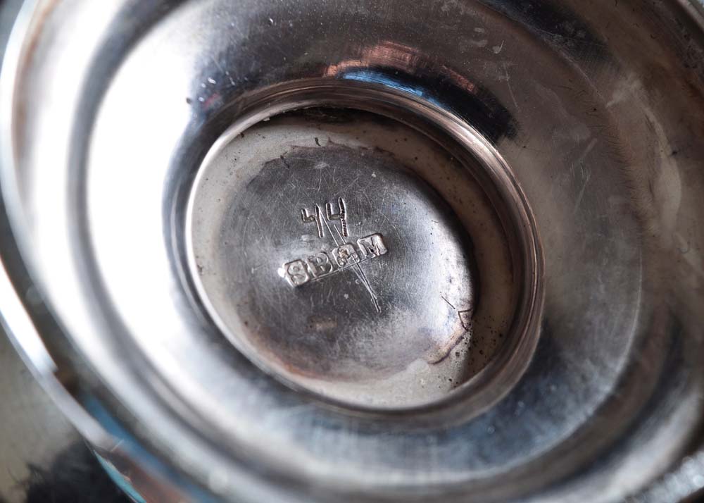 Silver Plate Pedestal Shaker