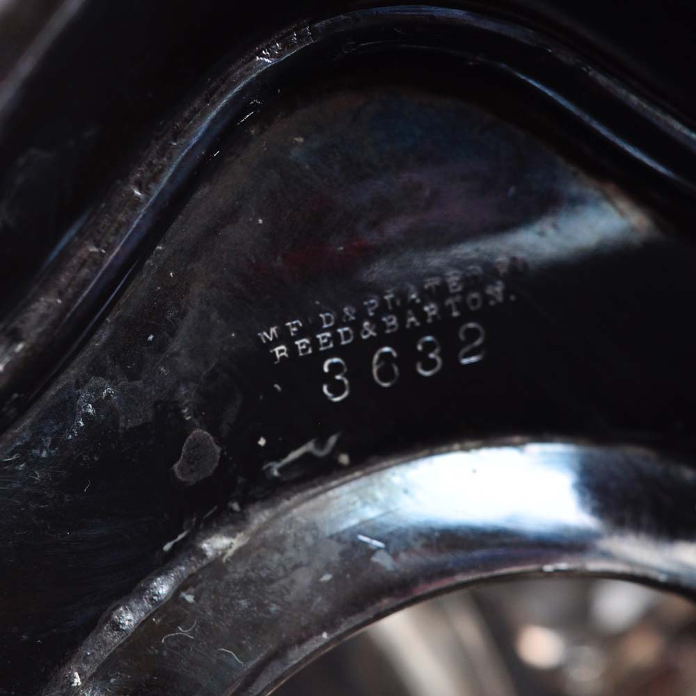 Reed and Barton Silver Plate Teapot on Burner