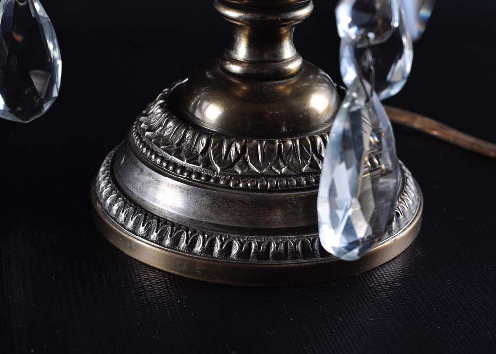 Pair of Brass Electric Candelabras