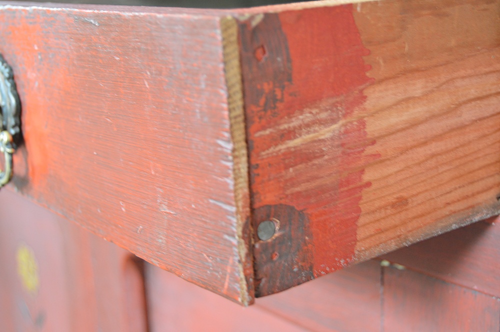 Mid 1800s Pie Safe in Red Paint