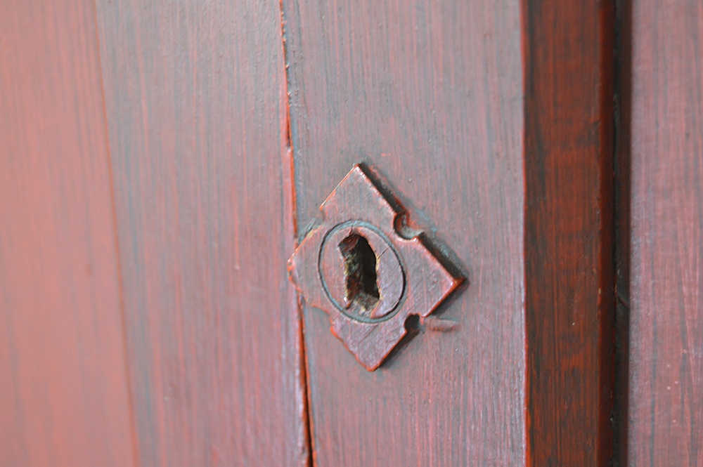 Mid 1800s Pie Safe in Red Paint