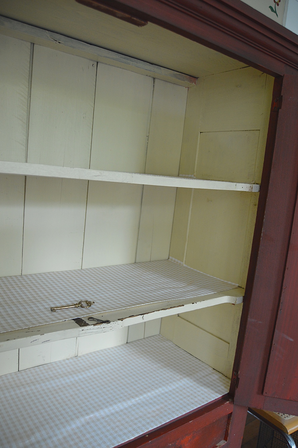 Mid 1800s Pie Safe in Red Paint