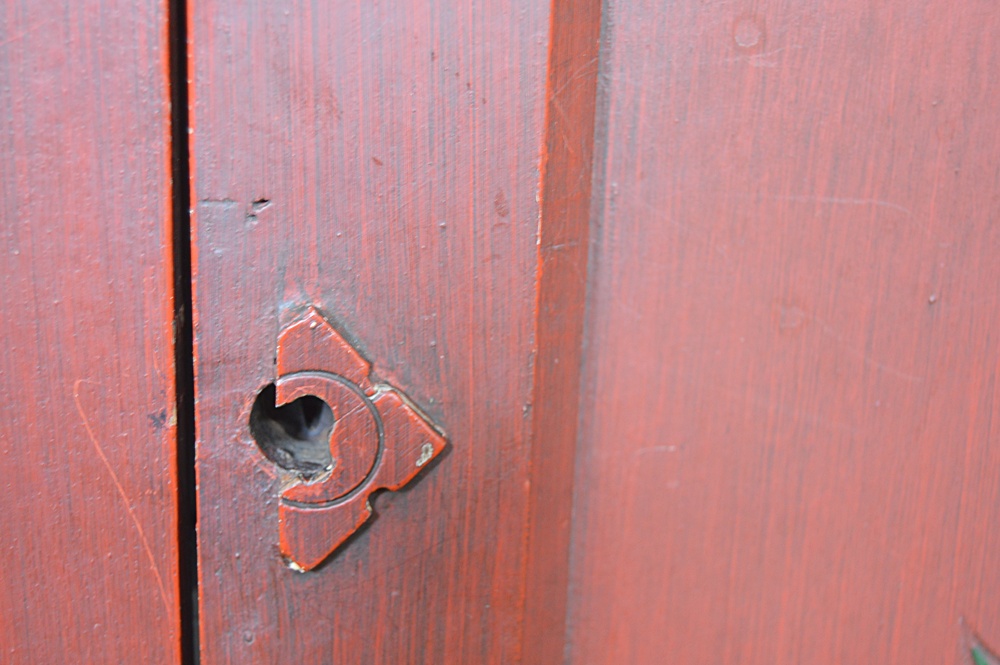 Mid 1800s Pie Safe in Red Paint