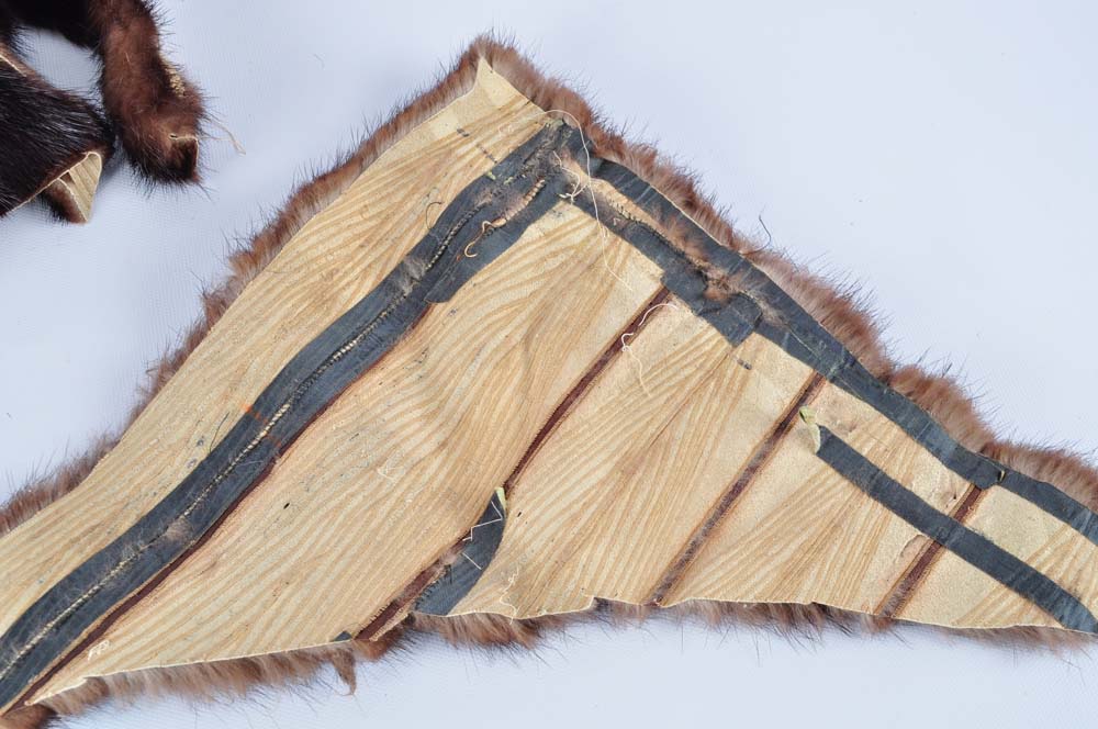 Mink Scraps in Vintage Saks Fifth Avenue Hat Box