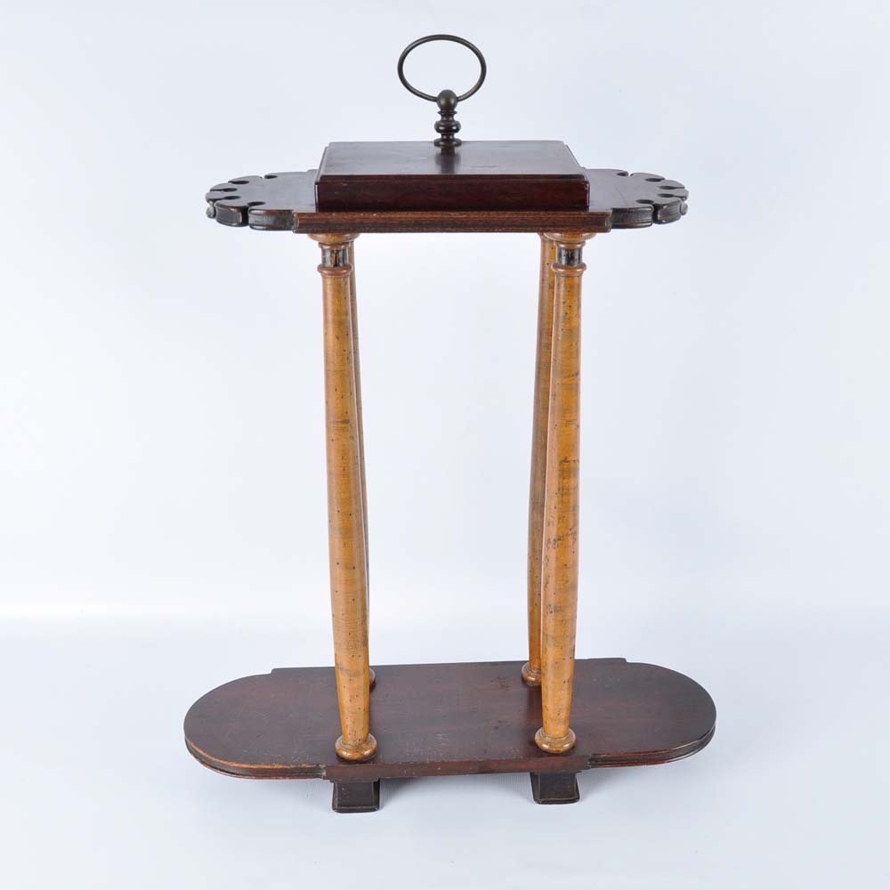 Samuel L. Dinkelspiel Maple and Mahogany Pipe Rack