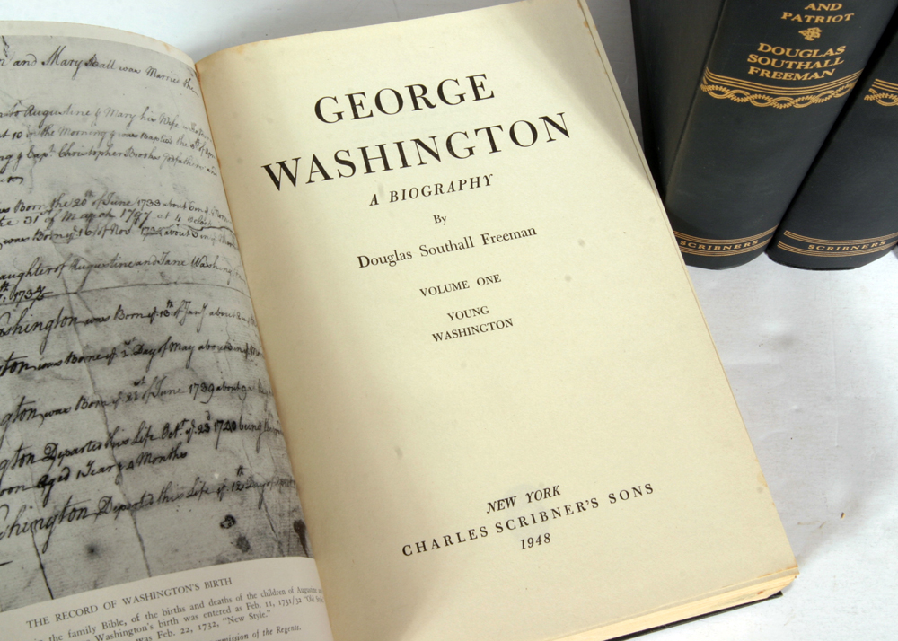 1948 First Edition "George Washington: A Biography" by Douglas Southall Freeman