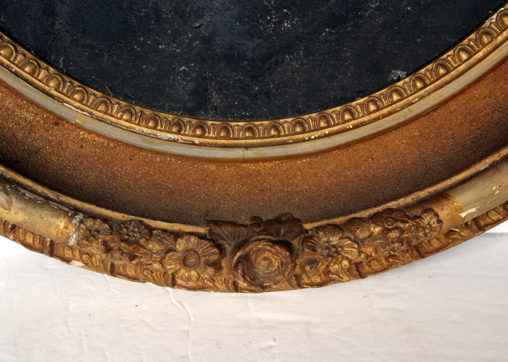 Antique Oil on Canvas Portrait of a Woman