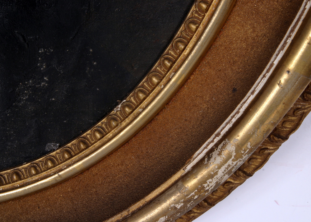 Antique Oil on Canvas Portrait of a Woman