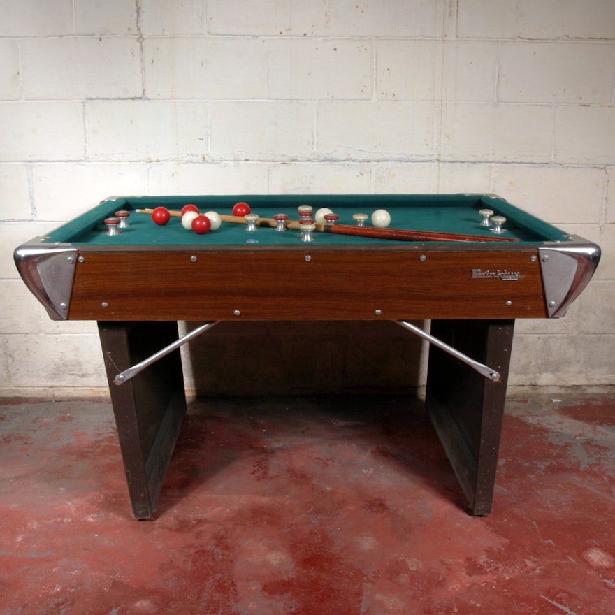 Vintage Brinktun Collapsible Bumper Pool Table