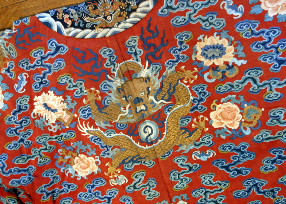 Late Qing Dynasty Court Robe with Dragons