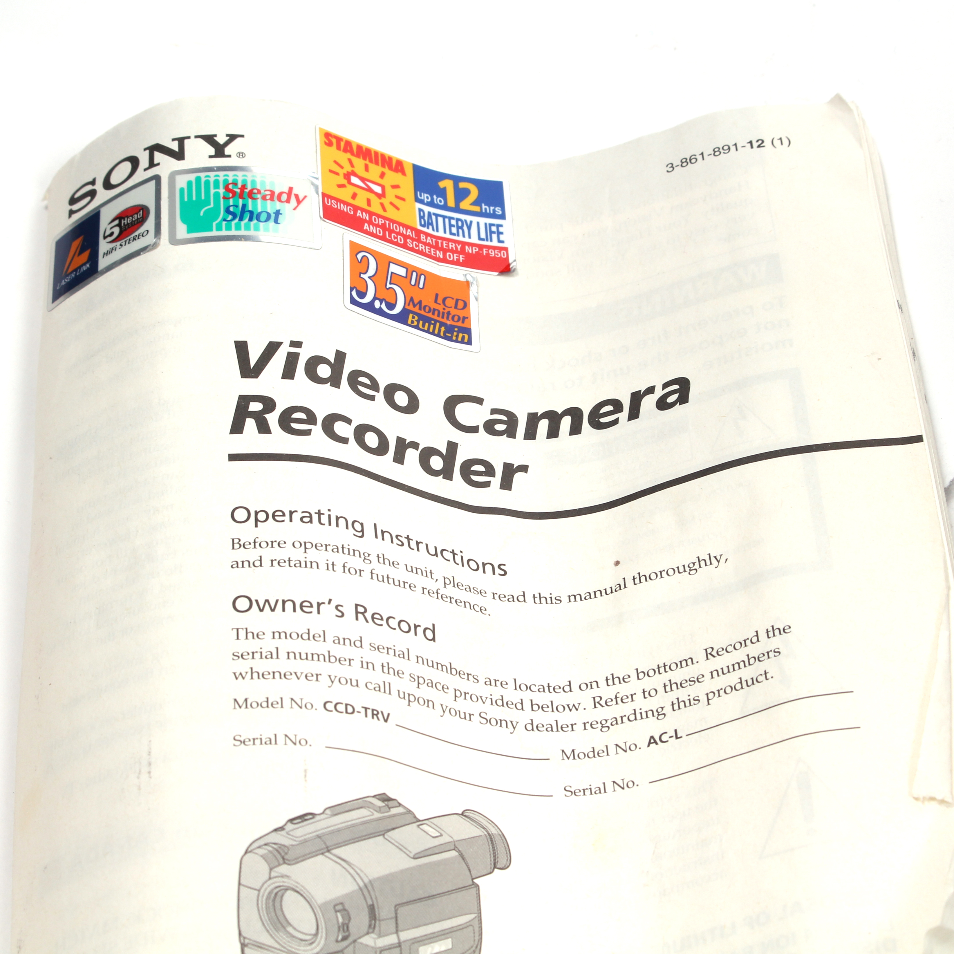 Sony Handycam Vision Videocamera