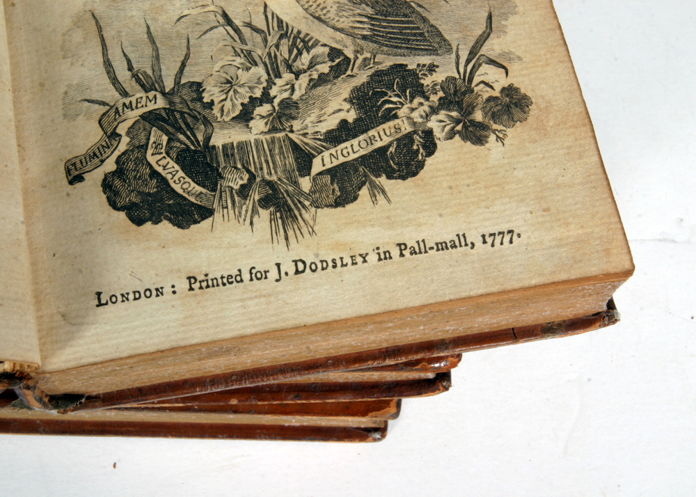 1777 Three-Volume "The Works in Verse and Prose of William Shenstone"