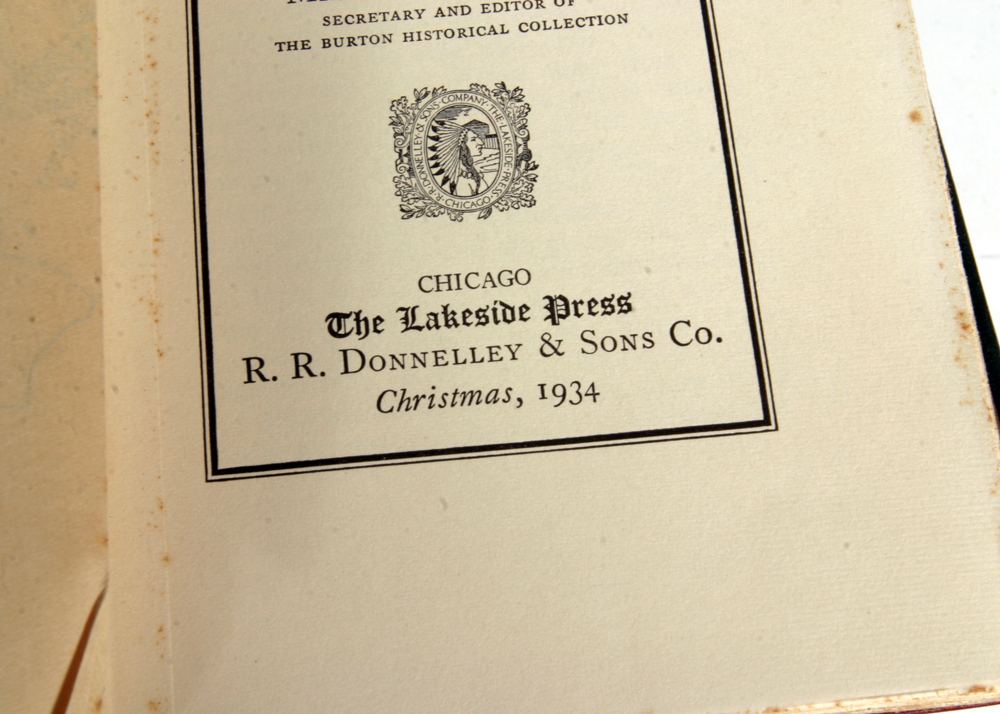 1920s The Lakeside Classics Books on American History