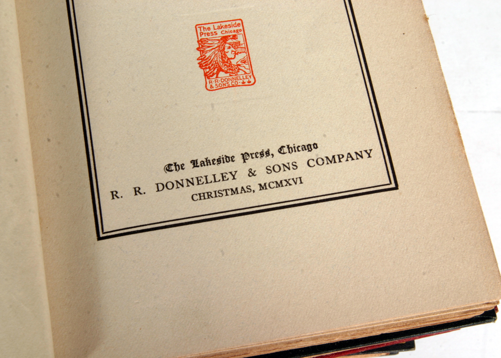 1920s The Lakeside Classics Books on American History