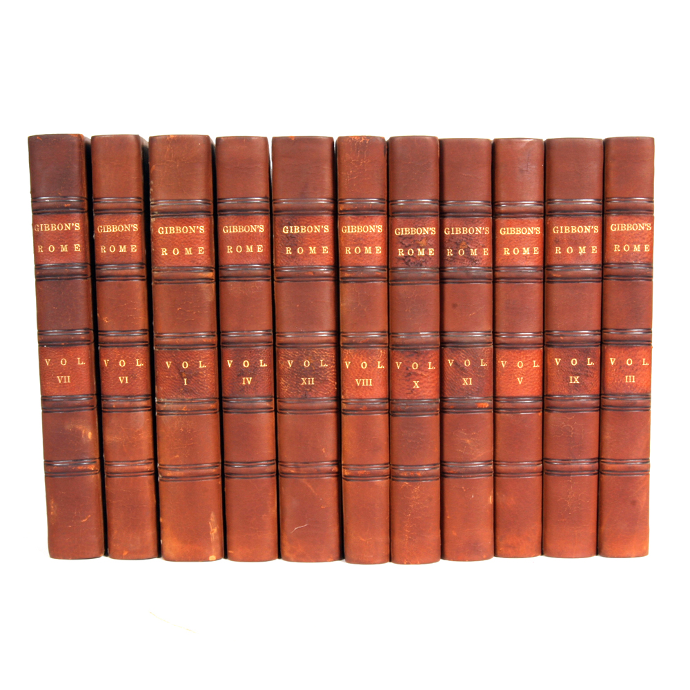 1813 Set of Edward Gibbon's "The History of the Decline and Fall of the Roman Empire"