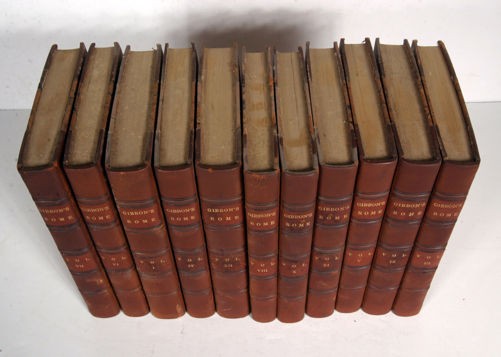 1813 Set of Edward Gibbon's "The History of the Decline and Fall of the Roman Empire"