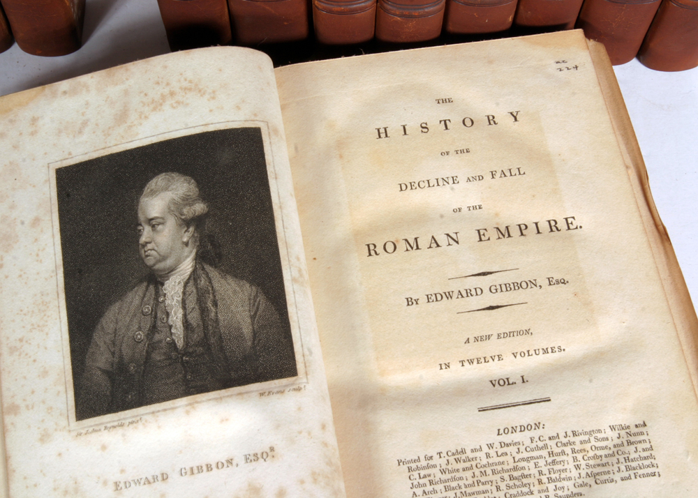 1813 Set of Edward Gibbon's "The History of the Decline and Fall of the Roman Empire"