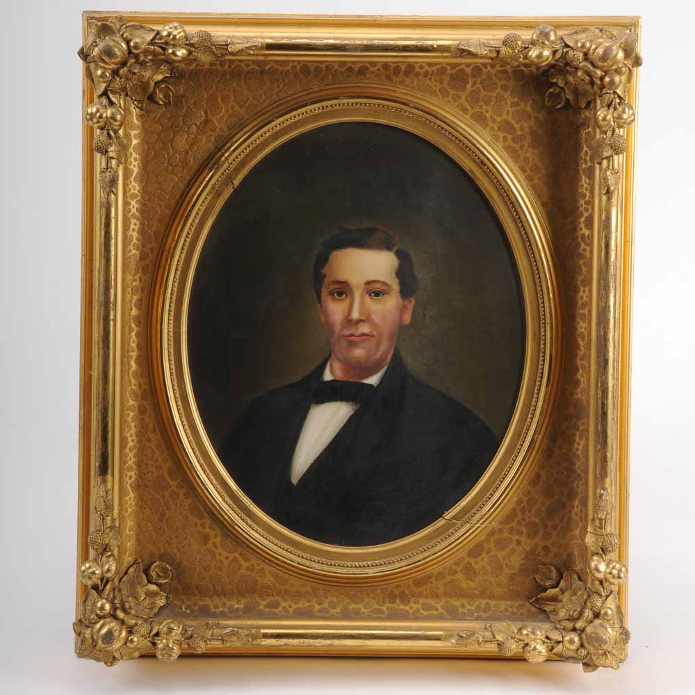 Circa 1920 Unsigned Oil Portrait