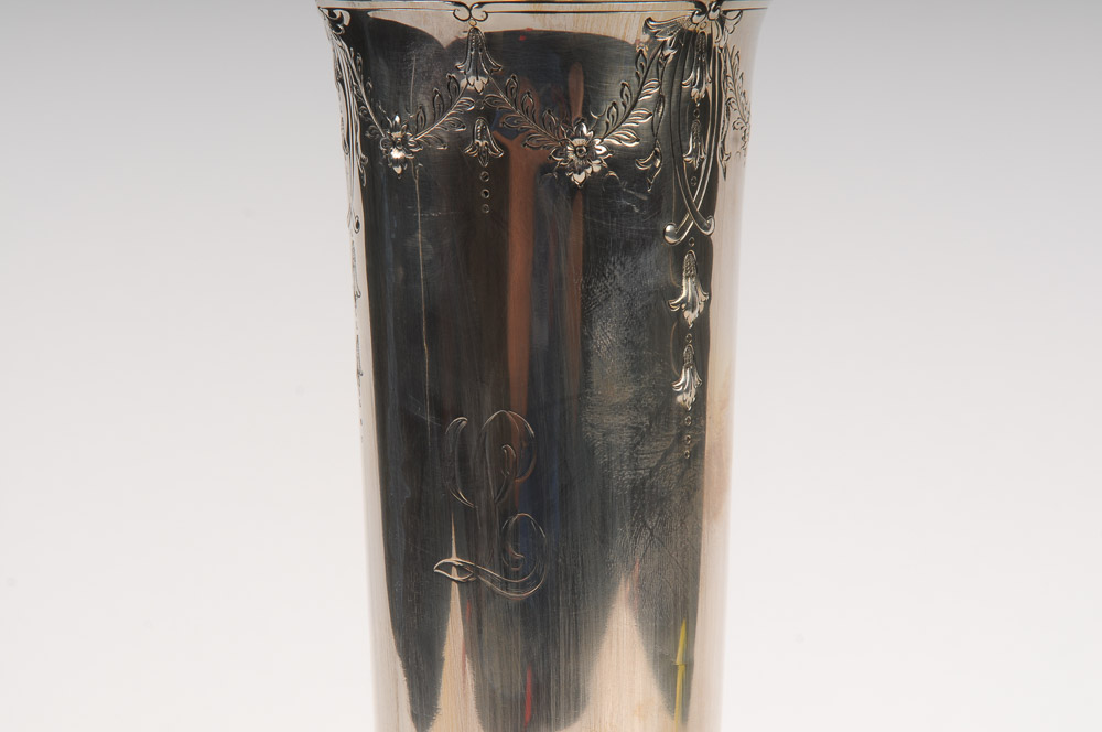 International Weighted Sterling Silver Trumpet Vase