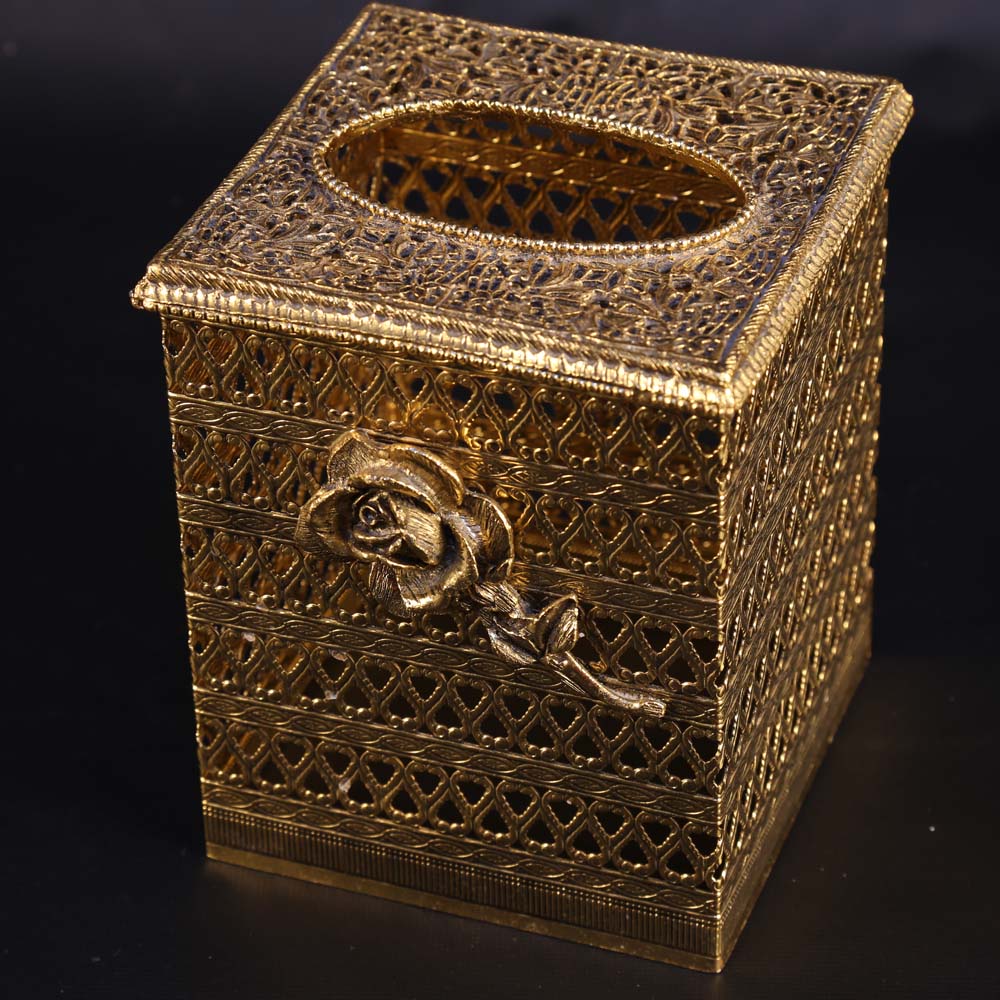 Gold Tone Bathroom Decor