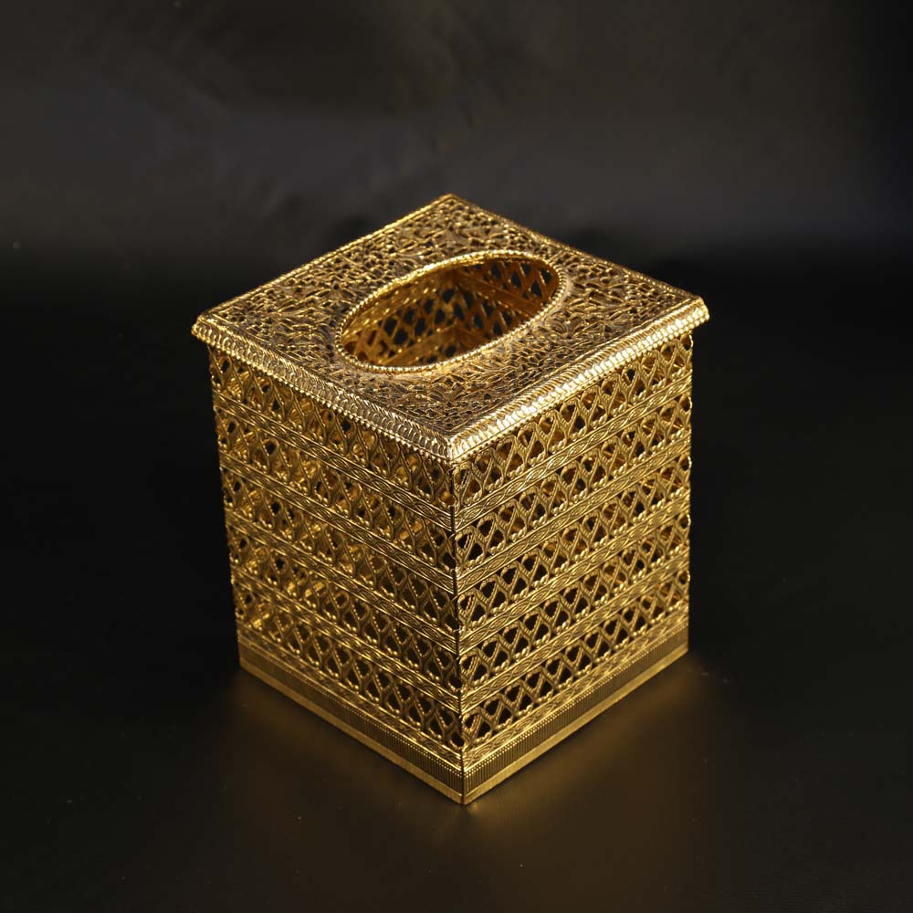 Gold Tone Bathroom Decor